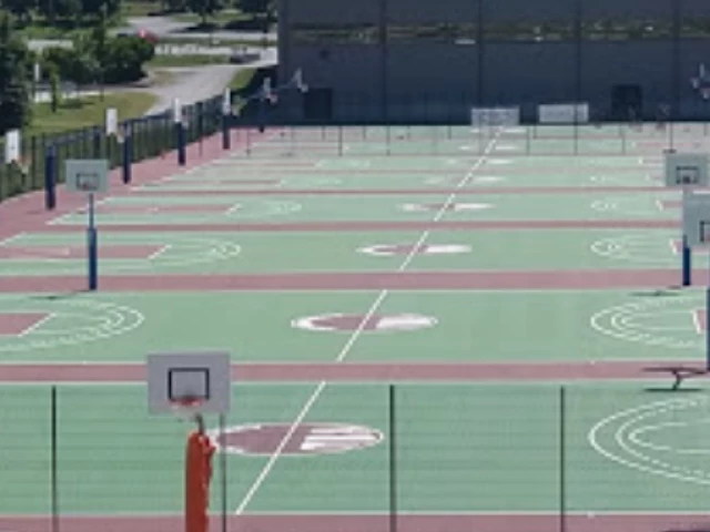 Profile of the basketball court Camp de Basketball, Le Dévoluy, France