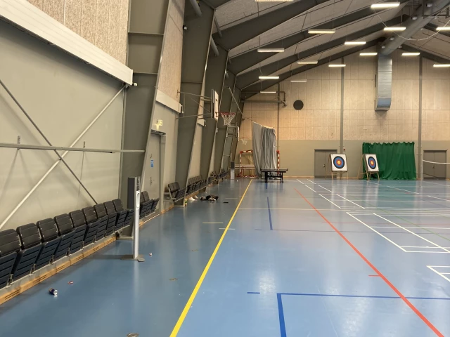 Profile of the basketball court Lalandia indoor gym, Rødby, Denmark