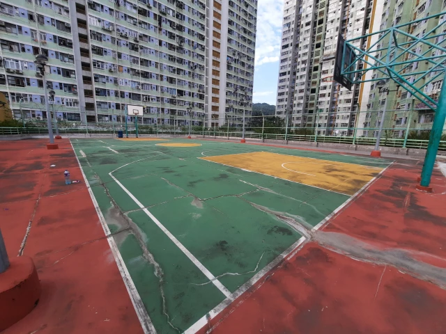 Profile of the basketball court Po Lam Estate, Po Lam, Hong Kong