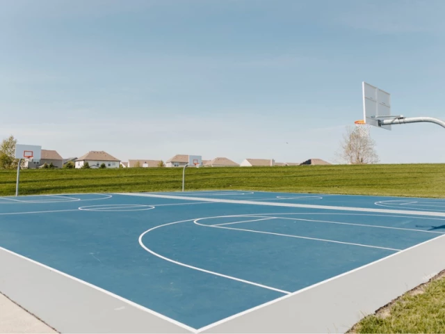 Profile of the basketball court Main Street Park, Whitestown, IN, United States