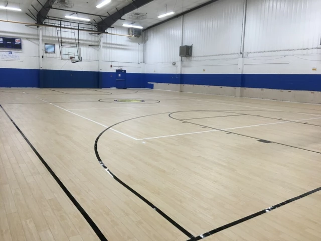 Profile of the basketball court ProGym Plank in Carver Community Center, Norwalk, CT 06850, United States