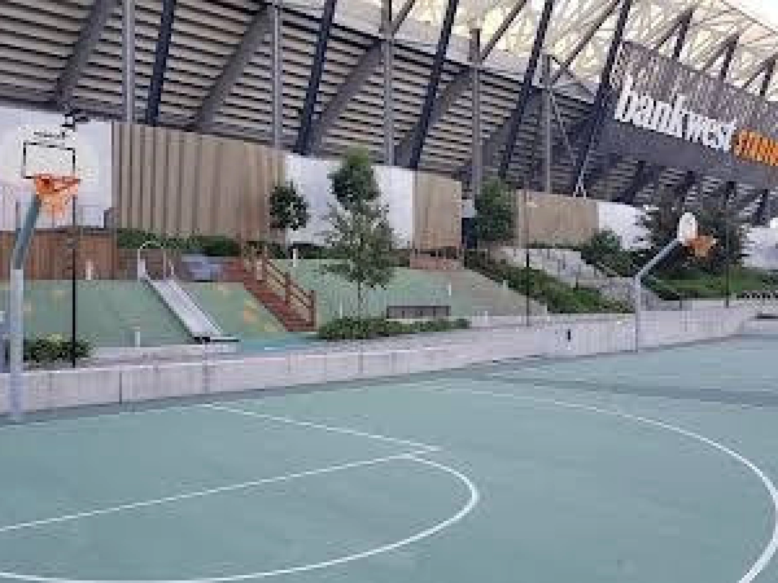 Parramatta Basketball Court CommBank Stadium Outdoor Gym Courts of the World