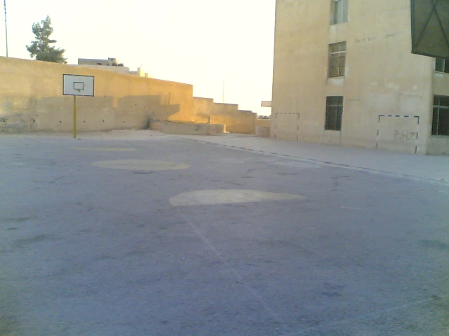 Profile of the basketball court Tariq bin Ziyad School, Amman, Jordan