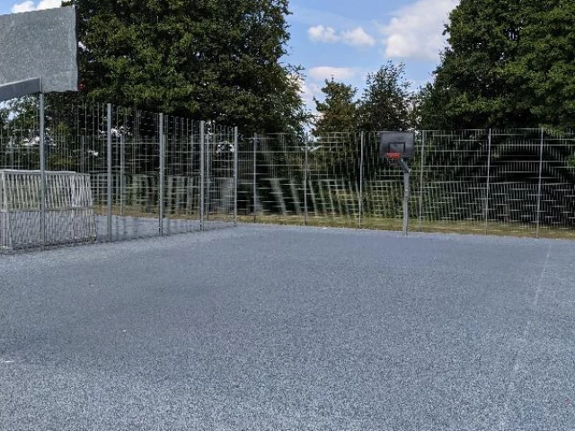 Profile of the basketball court Höfer Park, Velbert, Germany