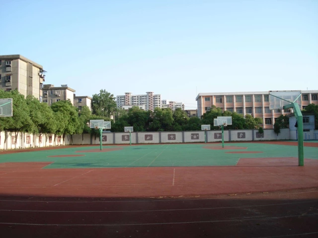 Profile of the basketball court Nanchang 23 School, Nanchang, China