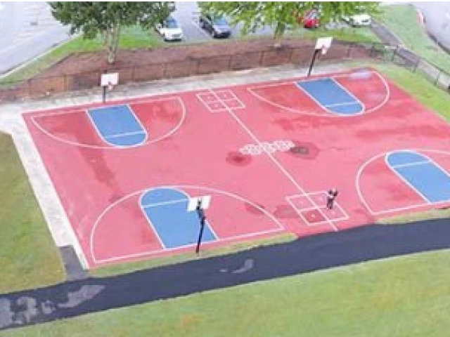Profile of the basketball court Alpharetta Elementary School Community Park, Alpharetta, GA, United States