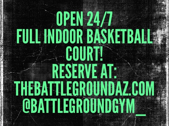 Profile of the basketball court Battleground Gym, Tempe, AZ, United States