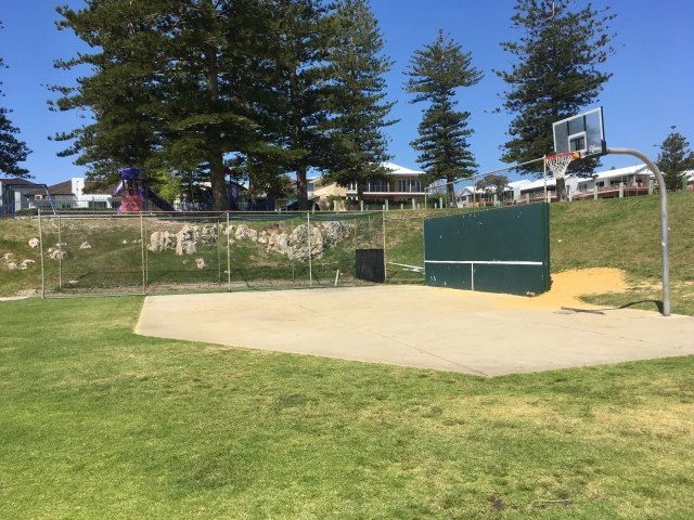 Profile of the basketball court Cottesloe Oval, Cottesloe, Australia