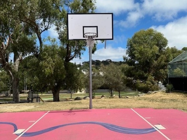 Profile of the basketball court Mann Oval, Mosman Park, Australia
