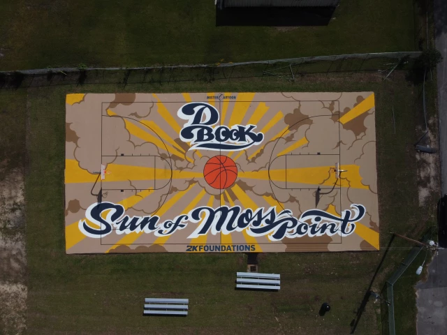 Profile of the basketball court Devin Booker - 2nd St. Court, Moss Point, MS, United States