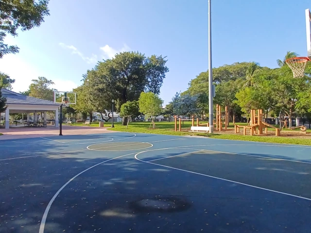 Profile of the basketball court Stillwater Park, Miami Beach, FL, United States
