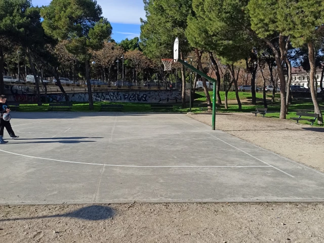 Profile of the basketball court Pinares, Zaragoza, Spain
