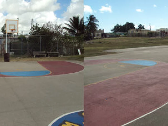 Profile of the basketball court Clapham Court, Bridgetown, Barbados