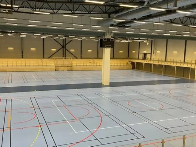 Profile of the basketball court Baldershallen, Sundsvall, Sweden