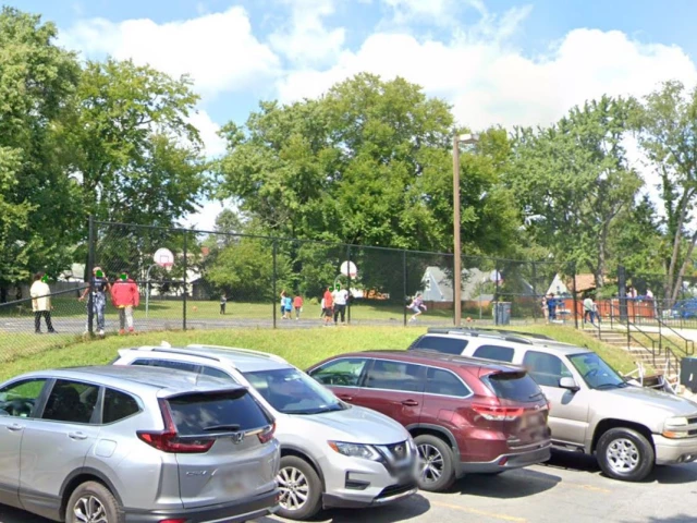 Profile of the basketball court Outdoor Basketball Courts 1 - Twinbrook Elementary School, Rockville, MD, United States