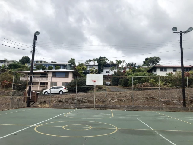 Profile of the basketball court Arthur Greenwell Park, Captain Cook, HI, United States