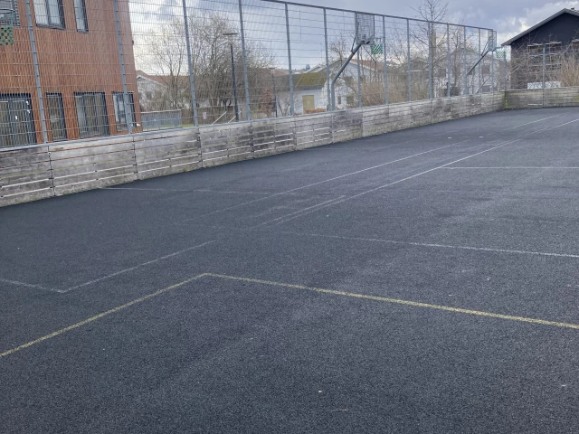Profile of the basketball court Nærum Gymnasium, Nærum, Denmark