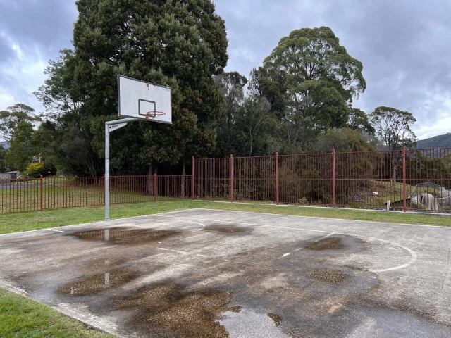 Profile of the basketball court outside court, Rosebery, Australia