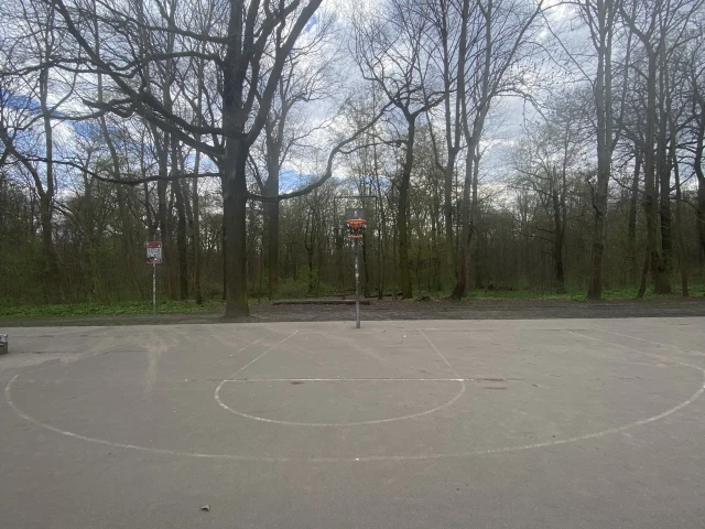 Profile of the basketball court Clara Zetkin Park, Leipzig, Germany