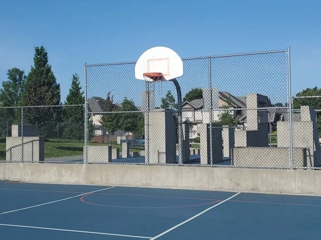 Profile of the basketball court Hazelgrove Park, Surrey, Canada