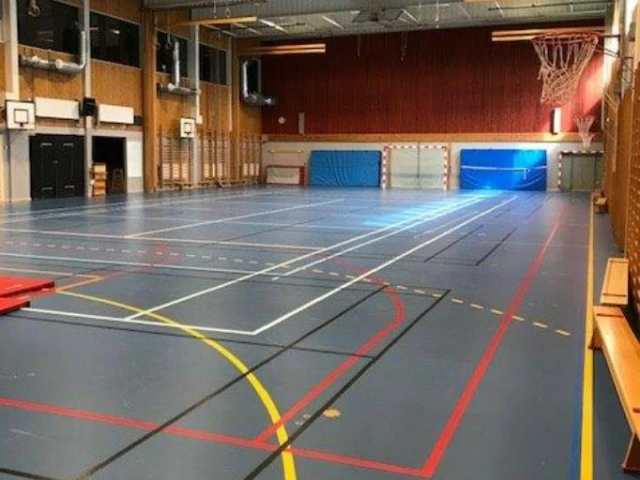 Profile of the basketball court Himnaskolans Idrottshall, Linghem, Sweden