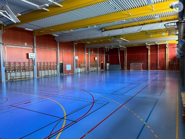 Profile of the basketball court Kungsbergshallen, Linköping, Sweden