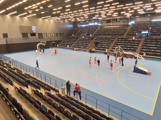 Profile of the basketball court Rosvalla Arena, Nyköping, Sweden