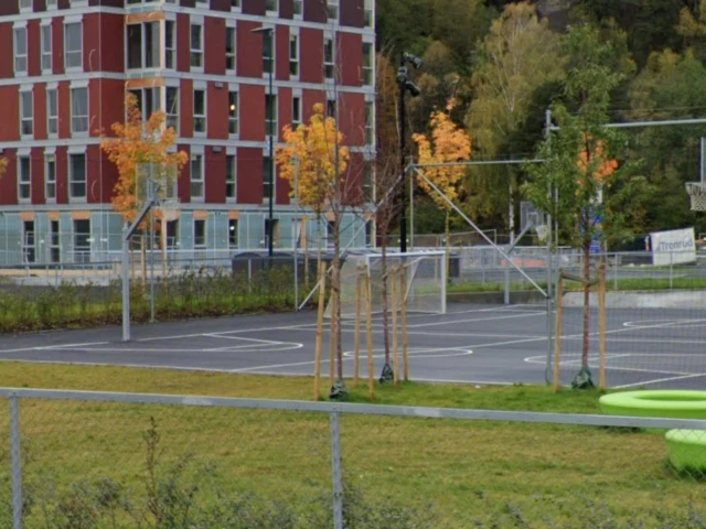 Profile of the basketball court Benterud skole, Hønefoss, Norway