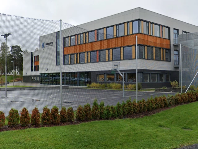 Profile of the basketball court Hønefoss videregående skole, Hønefoss, Norway