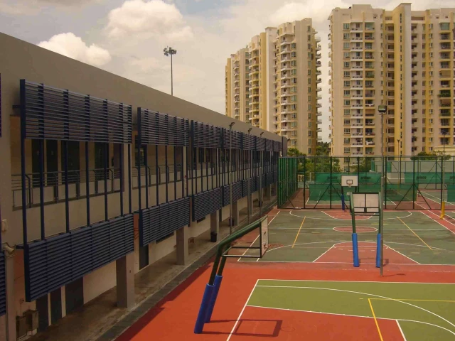 Profile of the basketball court Pasir Ris Street, Singapore, Singapore