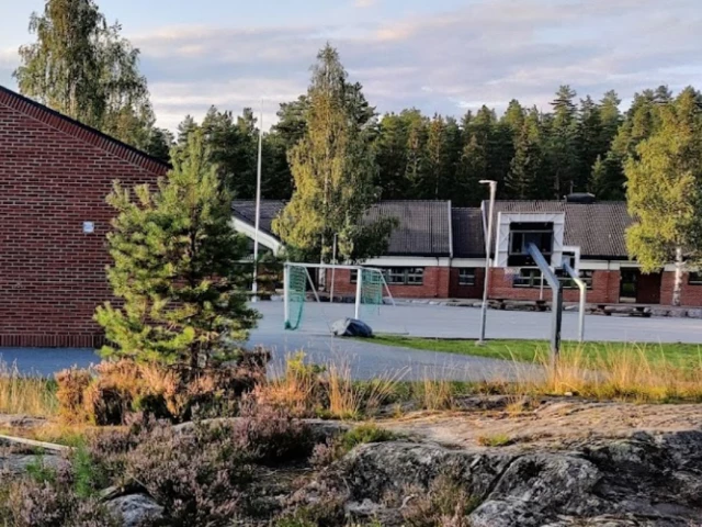 Profile of the basketball court Ormåsen skole, Vestfossen, Norway