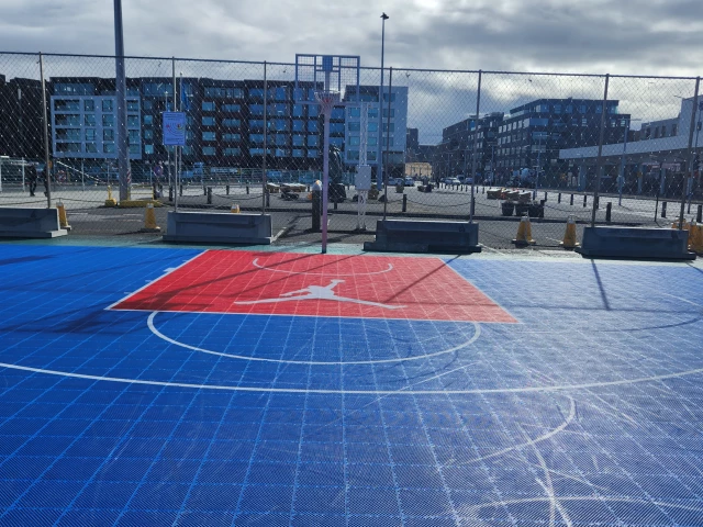 Profile of the basketball court Reykjavik Skatepark, Reykjavik, Iceland