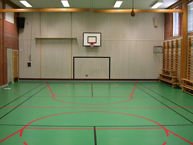 Profile of the basketball court Böleängsskolans gymnastiksal, Umeå, Sweden