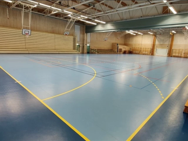 Profile of the basketball court Ersängsskolans Idrottshall, Umeå, Sweden