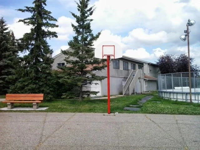 Profile of the basketball court Westridge Park, Edmonton, Canada