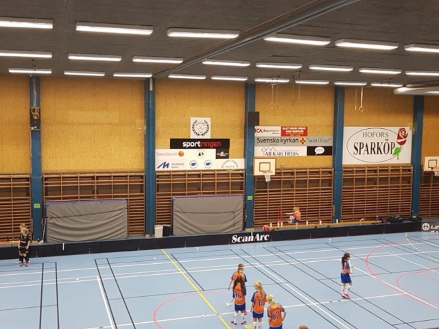 Profile of the basketball court Hovforshallen, Hofors, Sweden