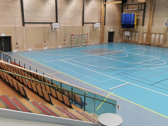 Profile of the basketball court Kronanhallen, Luleå, Sweden