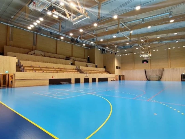 Profile of the basketball court Knivsta Centrum för idrott ocv Kultur, Knivsta, Sweden