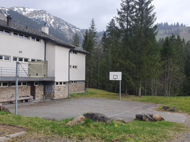 Profile of the basketball court Mörlialp, Giswil, Switzerland