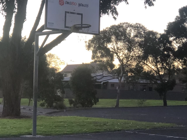 Profile of the basketball court Salvos Half Court, Belmont, Australia