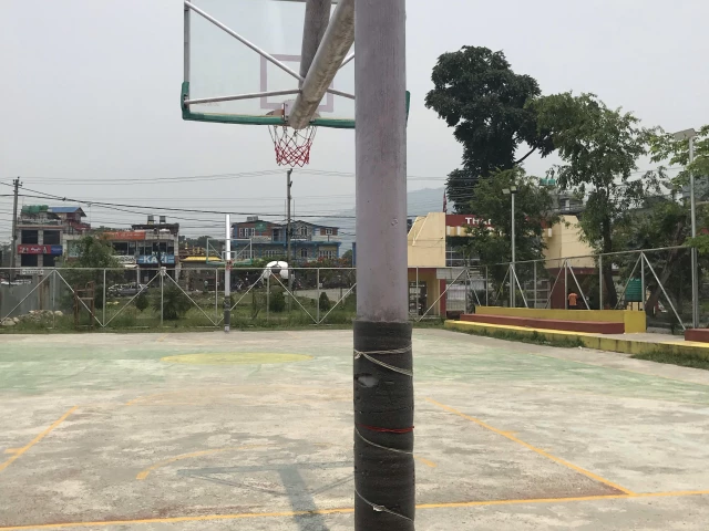 Profile of the basketball court Court next to Stadion, Pokhara, Nepal
