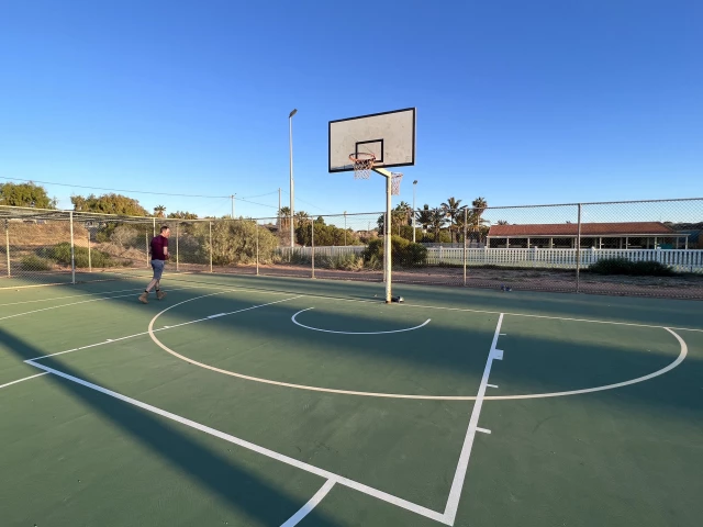 Profile of the basketball court Denham Recreation Park, Denham, Australia
