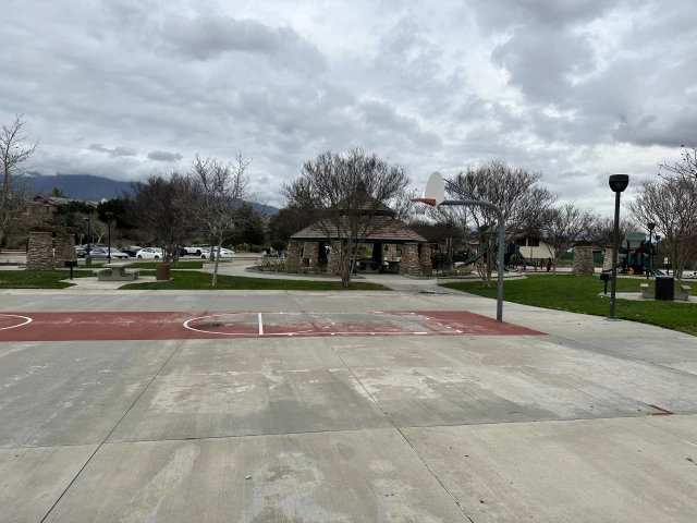 Profile of the basketball court Victoria Arbors Park, Rancho Cucamonga, CA, United States