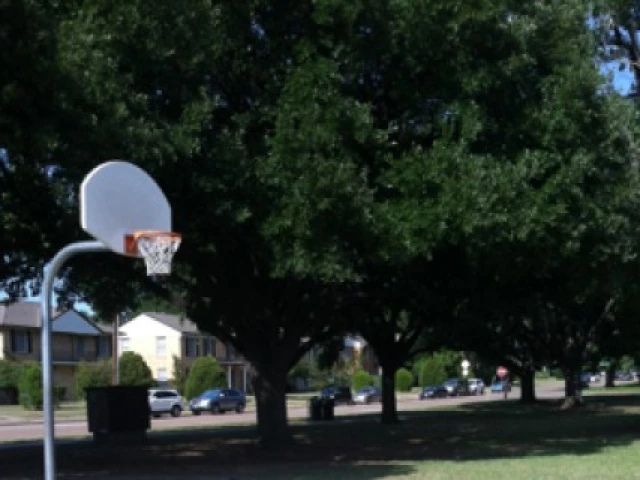 Profile of the basketball court Glencoe Park, Dallas, TX, United States
