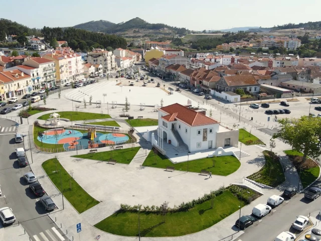 Profile of the basketball court Largo da Feira, Malveira, Portugal