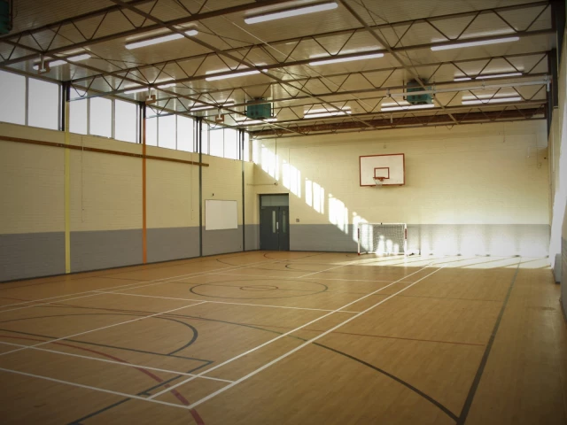 Profile of the basketball court Nunthorpe Academy, Middlesbrough, United Kingdom