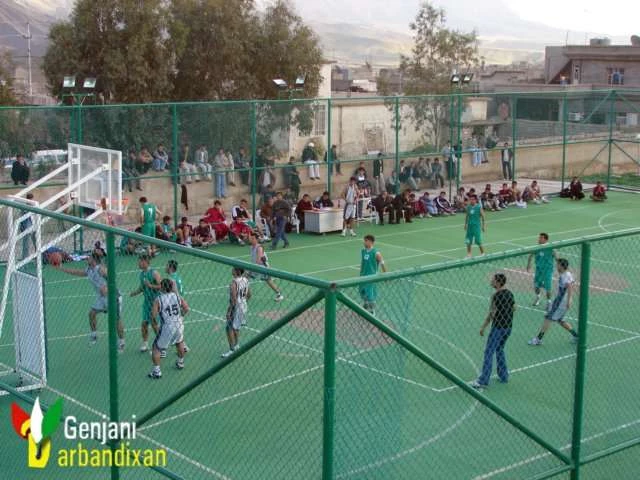 Profile of the basketball court Darbandixan Court, Darbandikhan, Iraq