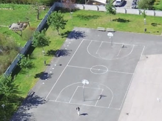 Profile of the basketball court Österslättsskolan, Karlshamn, Sweden
