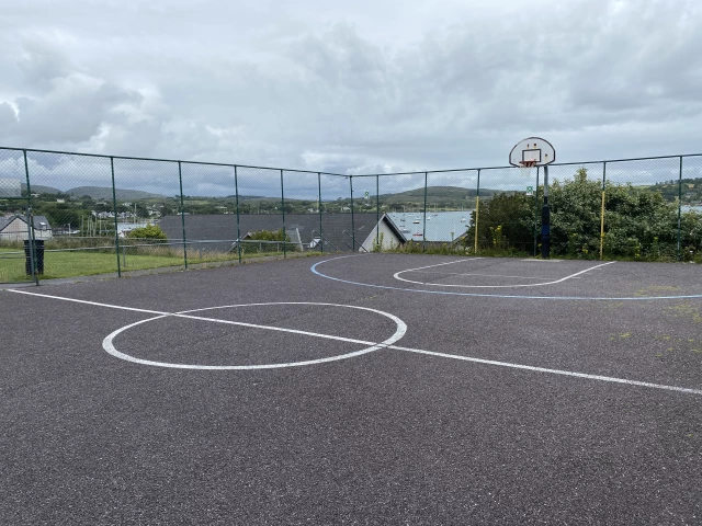 Profile of the basketball court Schull Community College, Schull, Ireland