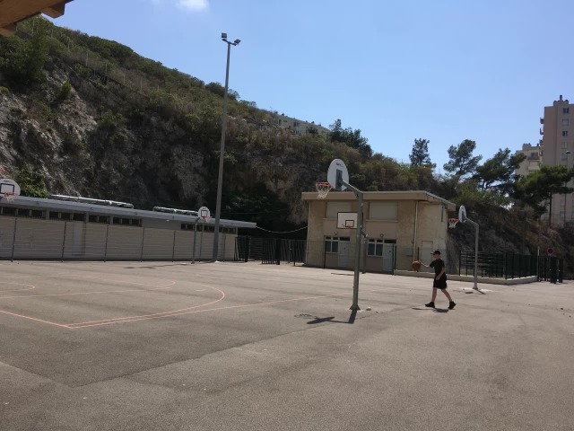 Profile of the basketball court La Bonne Mère, Marseille, France